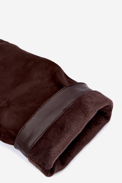 Wärmende kniehohe Stiefel mit eingenähter Schaft und Absatz in Braun Jorella