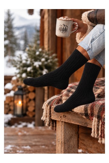 Damen schwarze Socken