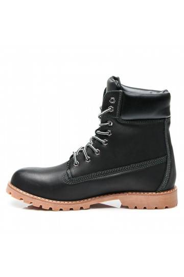Stylische schwarze Stiefeletten 0251B / S3-46P 2