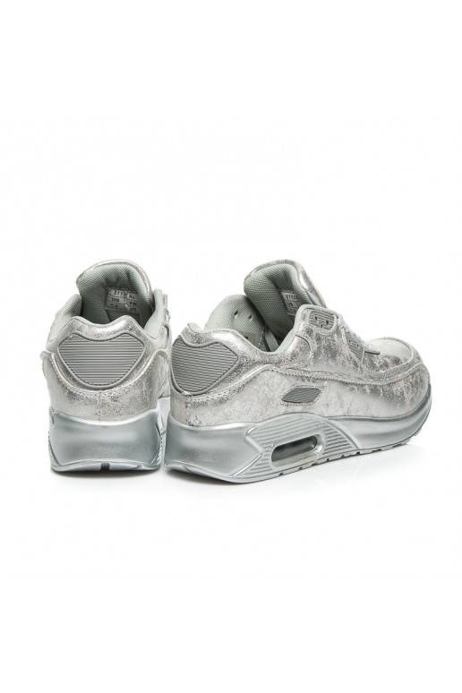 Massive silberne Sportschuhe 1-7S