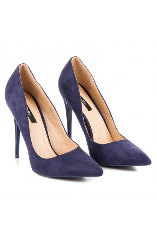 Indigofarbene Schuhe mit hohen Absätzen von BETLER 5005-33D.PU  - 3 Indigofarbene Schuhe mit hohen Absätzen von BETLER 5005-33D.PU  - 3