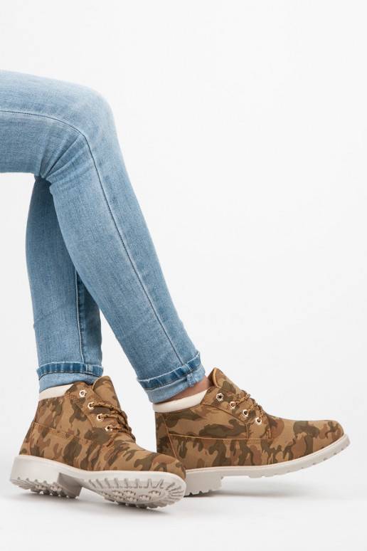 Camouflage-Öko-Lederstiefel, Modell „TIMBER“, von IDEAL W-3056C  - 1 Camouflage-Öko-Lederstiefel, Modell „TIMBER“, von IDEAL W-3056C  - 1