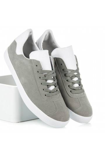 Herren graue und weiße Freizeitschuhe 85-158G 2