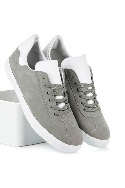 Freizeitschuhe für Herren in den Farben Grau und Weiß 85-158G  - 1 Freizeitschuhe für Herren in den Farben Grau und Weiß 85-158G  - 1