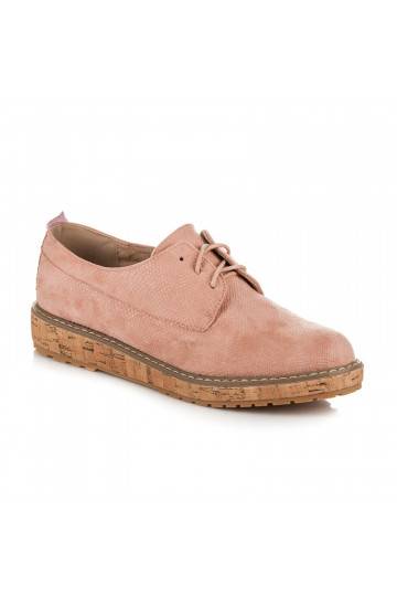 Rosa Halbschuhe VICES mit Korksohlen 7152-20P 2