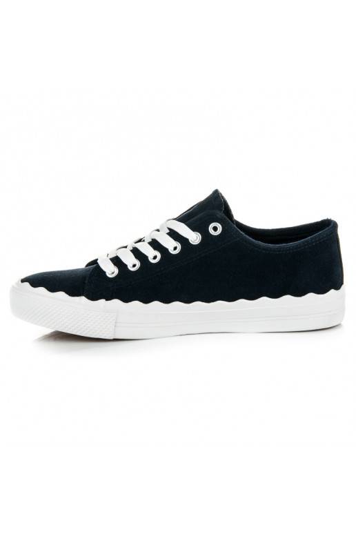 Dunkelblaue Schnür-Tennisschuhe AB-174DK.BL  - 2 Dunkelblaue Schnür-Tennisschuhe AB-174DK.BL  - 2