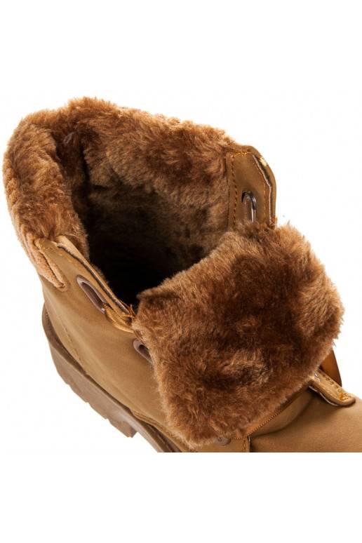 Braune Stiefel mit Satinstiefeln  - 8