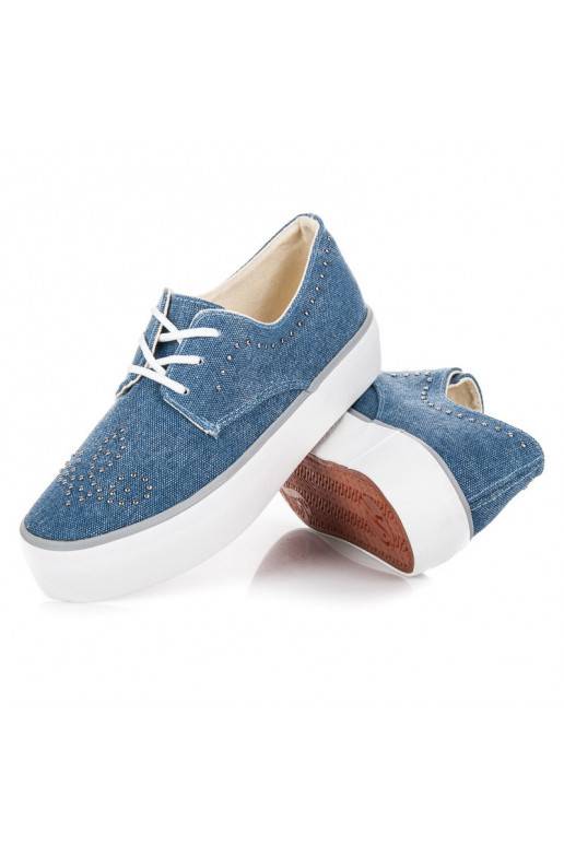 Kylie blaue klobige Stiefel mit Nieten K1832001JE  - 6