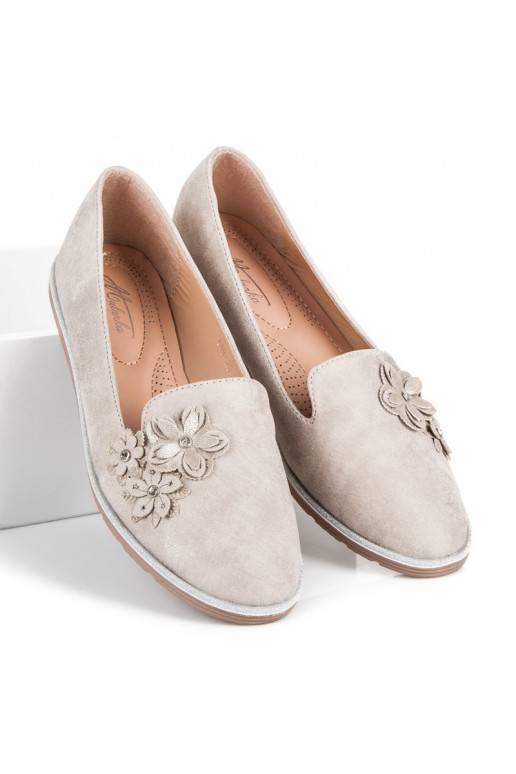 Beige Herren mit Blumenapplikationen 668-20BE  - 3 Beige Herren mit Blumenapplikationen 668-20BE  - 3