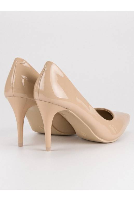 Beige Lack-High-Heels von Comer EL1611D.BE  - 6 Beige Lack-High-Heels von Comer EL1611D.BE  - 6