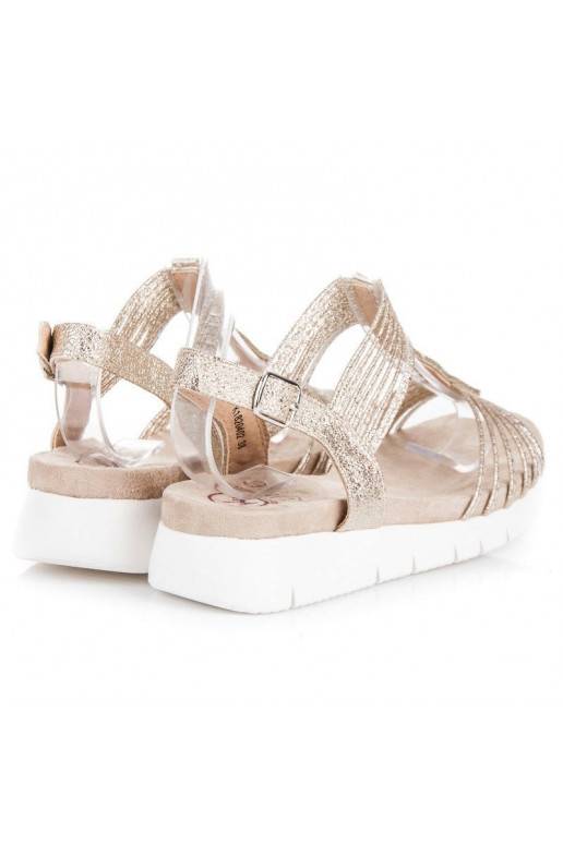 Sandalen mit glänzenden Ösen K1820402OR  - 3 Sandalen mit glänzenden Ösen K1820402OR  - 3