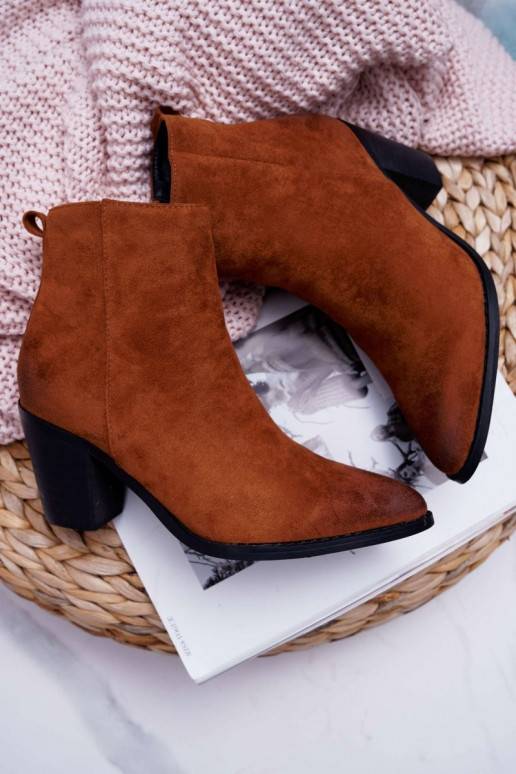 Stiefel mit Absatz aus braunem Wildleder Niki BAT_RV9524 CAMEL Moow - 6 Stiefel mit Absatz aus braunem Wildleder Niki BAT_RV9524 CAMEL Moow - 6