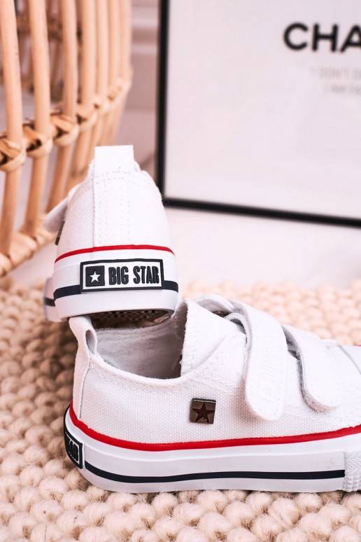 Kinder-Freizeitschuhe mit Klebeverschlüssen, Farbe Weiß