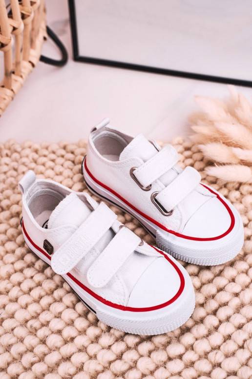 Kinder-Freizeitschuhe mit Klebeverschlüssen, Farbe Weiß