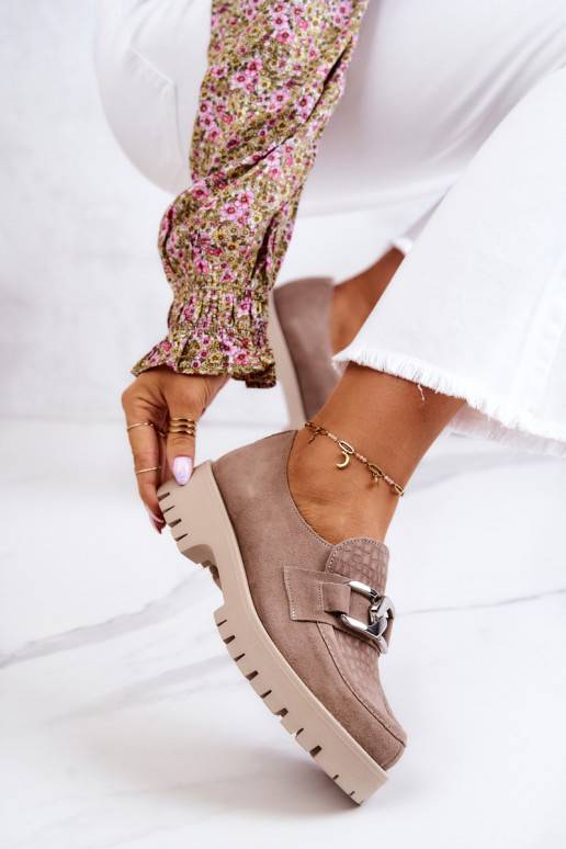 Modische Wildlederschuhe beige Rayhan Modische Wildlederschuhe beige Rayhan