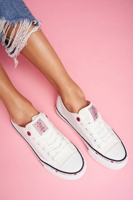 Freizeitschuhe Cross Jeans weiße Farbe Freizeitschuhe Cross Jeans weiße Farbe