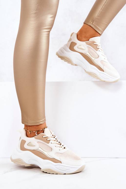 Schuhe im sportlichen Stil Beige... Schuhe im sportlichen Stil Beige...