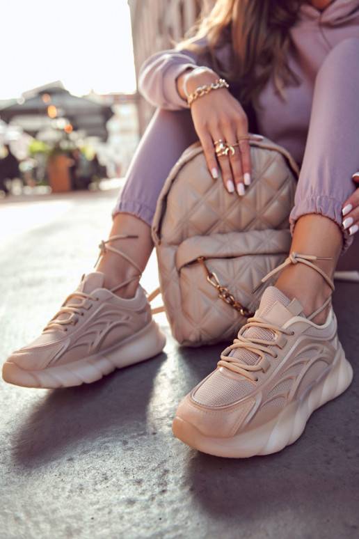 Sneakers Modell Schuhe beige Farbe...