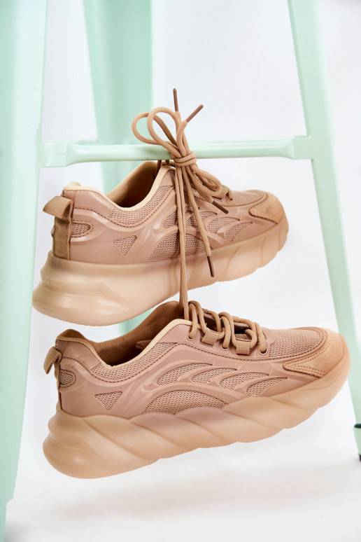 Sneakers Modell Schuhe beige Farbe...