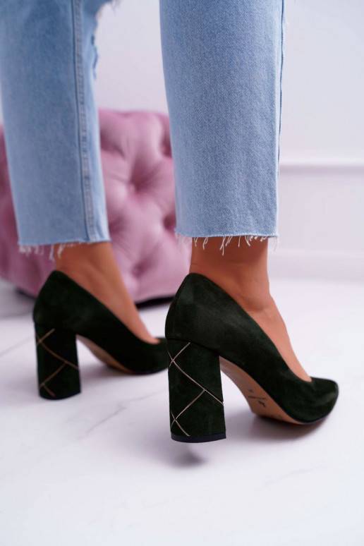 Schuhe Laura Messi Wildleder grün...