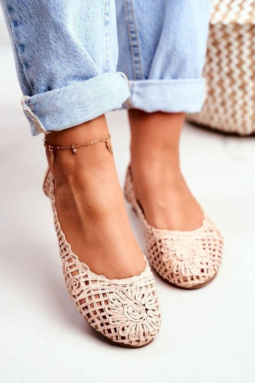 Lu Boo Ballerina beige mit... Lu Boo Ballerina beige mit...