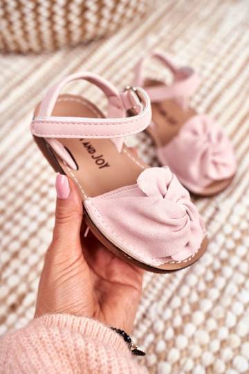Kindersandalen mit Klebeverschlüssen in Pink von Goofy