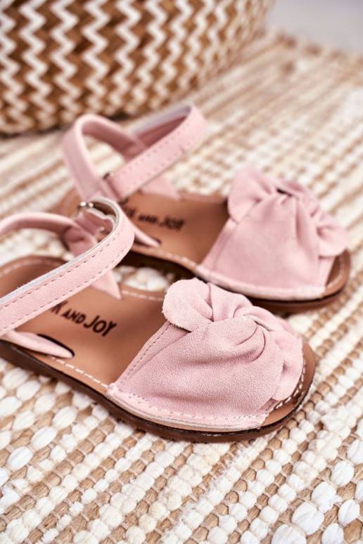 Kindersandalen mit Klebeverschlüssen in Pink von Goofy