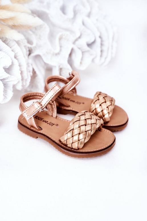 Sandalen für Kinder in Roségold von Bailly