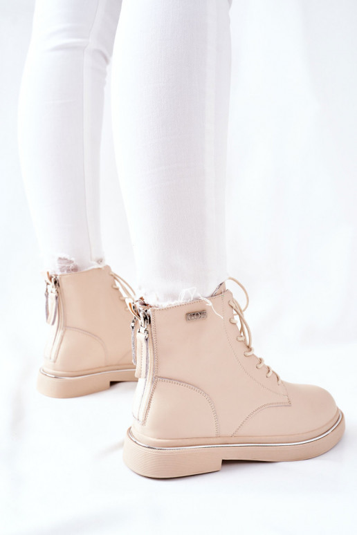 Beige Damenstiefel Beige Damenstiefel