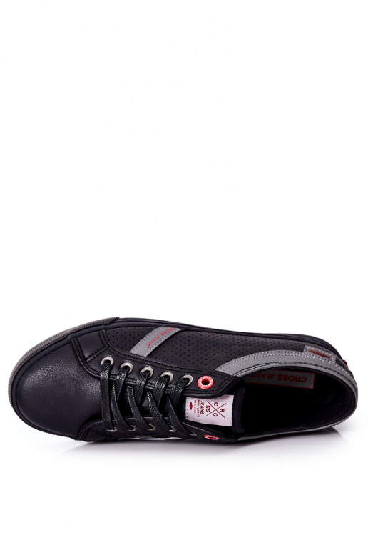 Cross Jeans Freizeitschuhe für Herren in schwarzer Farbe