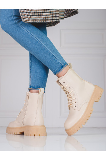 Beige Stiefel von Shelovet 2