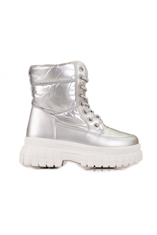 Damen-Schneestiefel mit Schnürsenkeln... Damen-Schneestiefel mit Schnürsenkeln...