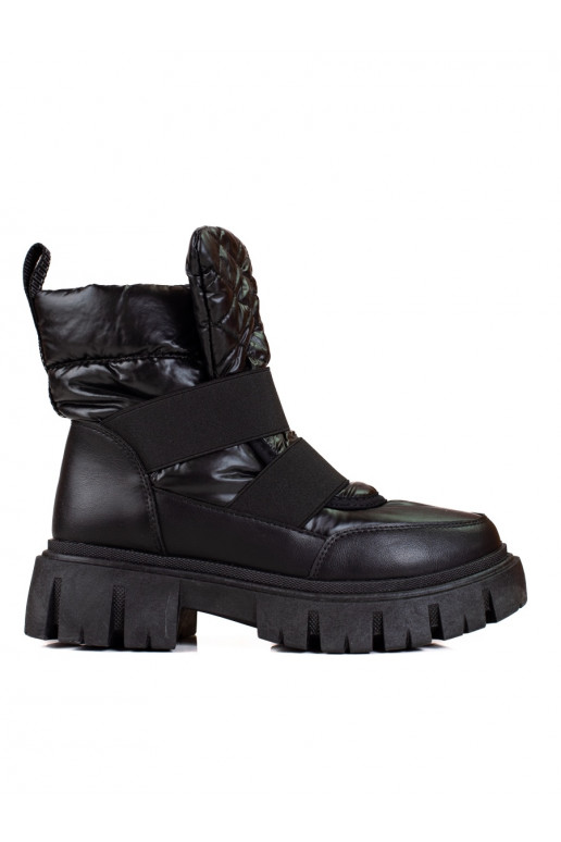 Schwarze Damen-Schneestiefel von...
