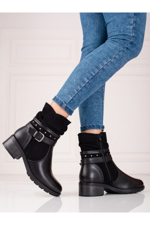 Schwarze Damenstiefel Shelovet Schwarze Damenstiefel Shelovet