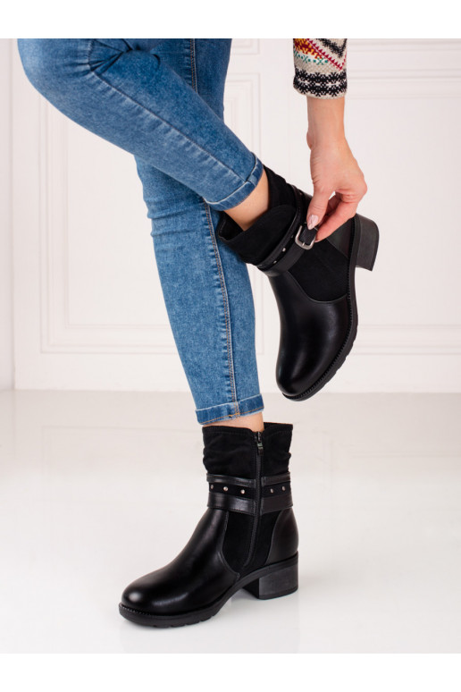 Schwarze Damenstiefel Shelovet Schwarze Damenstiefel Shelovet
