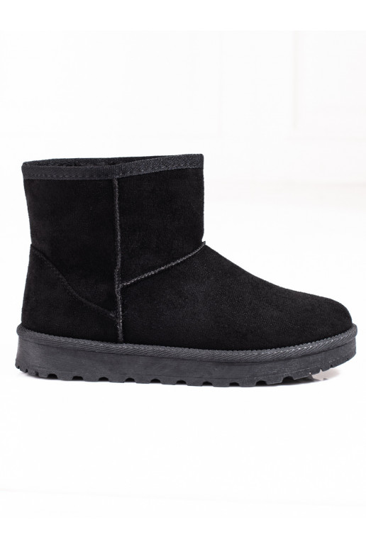Warme schwarze Schneestiefel von...
