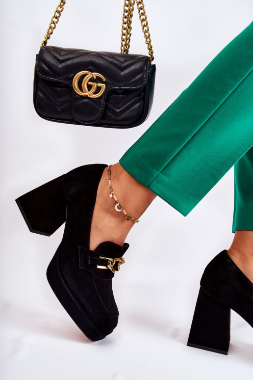 Schwarze Wildlederstiefeletten von...