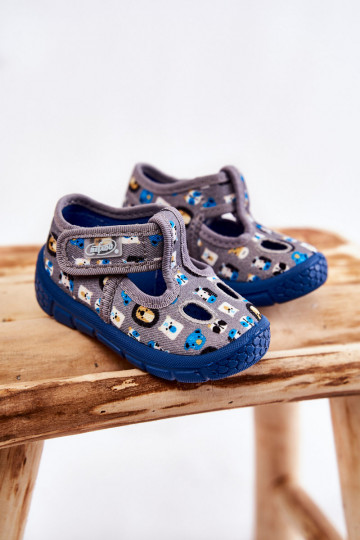 Schuhe/Hausschuhe Befado in grauer Farbe