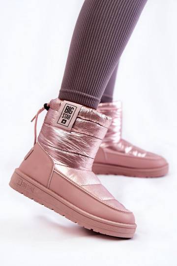 Rosa wärmende Schneestiefel Big Star für Damen 2