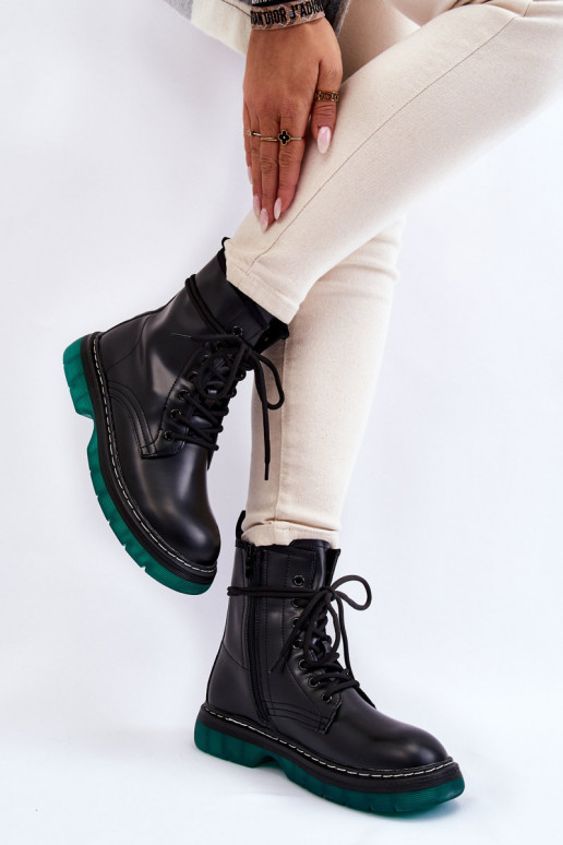 Schwarze Kirschstiefel Trinah mit... Schwarze Kirschstiefel Trinah mit...