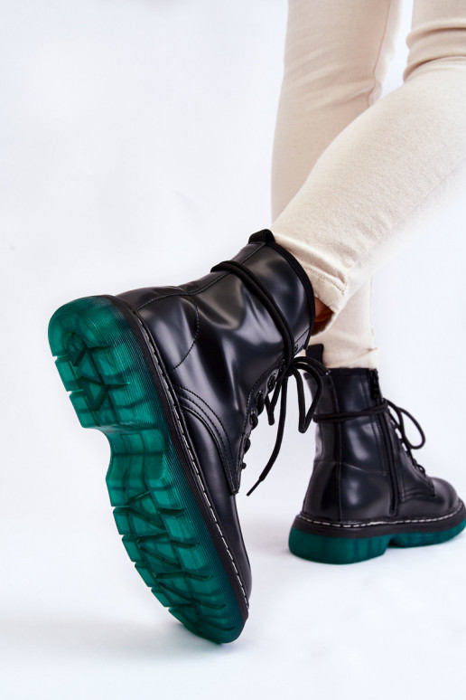 Schwarze Kirschstiefel Trinah mit... Schwarze Kirschstiefel Trinah mit...