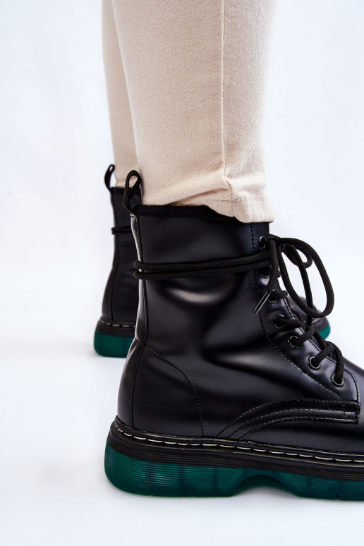 Schwarze Kirschstiefel Trinah mit... Schwarze Kirschstiefel Trinah mit...