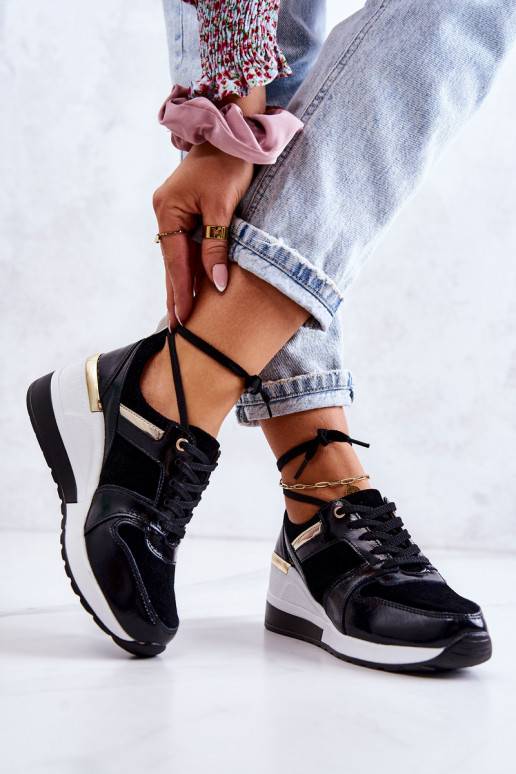 Schwarz-weiße Sportschuhe Rayana für Damen