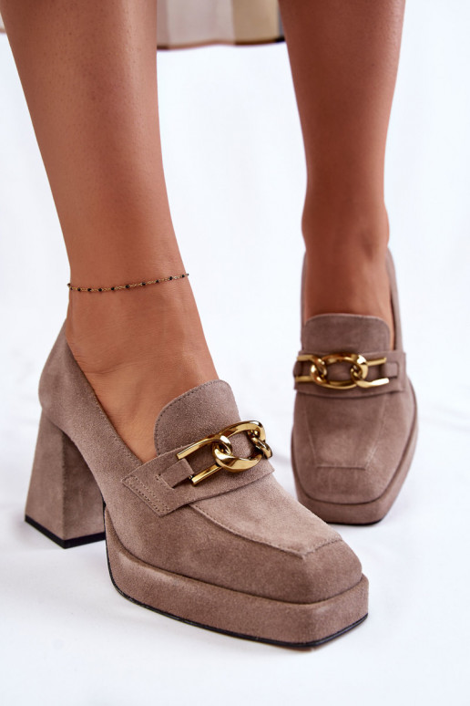 Wildlederschuhe mit Ketten Laura... Wildlederschuhe mit Ketten Laura...