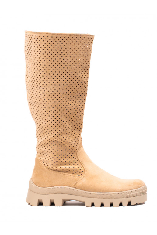 Lange Schuhe für Damen Potocki beige Farbe