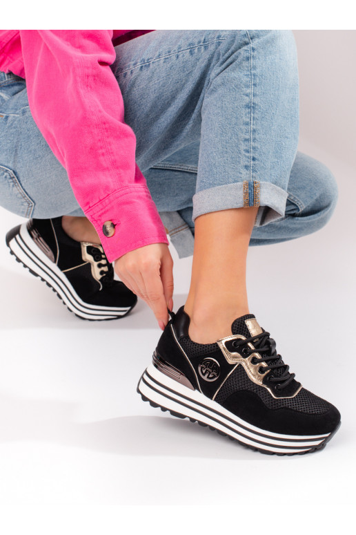 Schwarze Freizeit-Schnürschuhe für... Schwarze Freizeit-Schnürschuhe für...