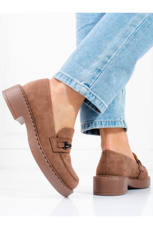 Braune Mokassins Potocki mit Plateau