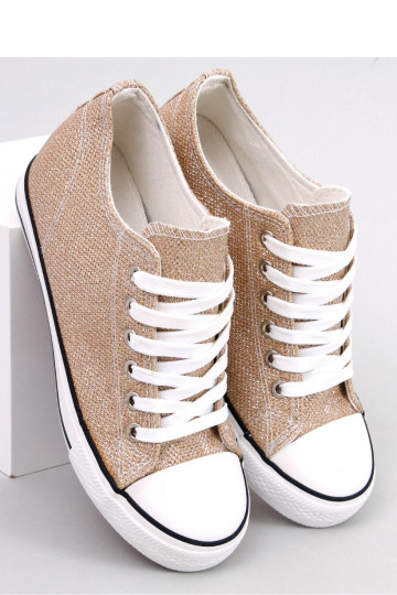 Beige lässige Plateauschuhe 2