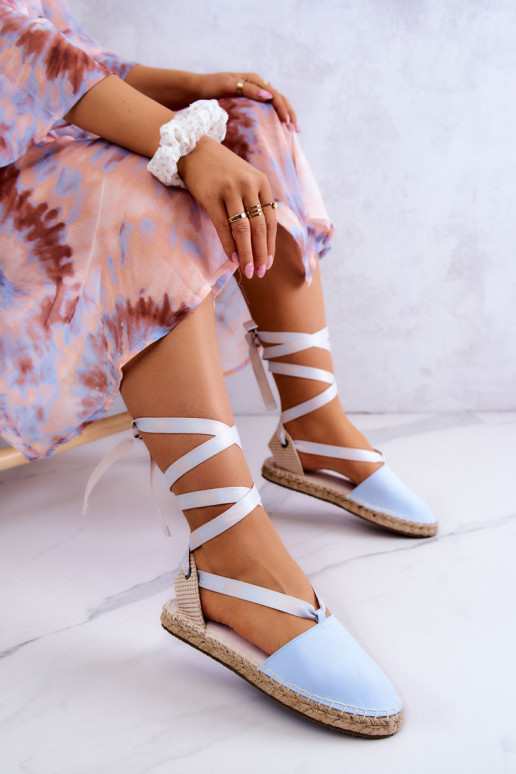 Blaue Schnür-Espadrilles Big Star