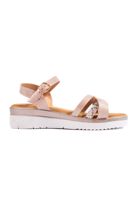 Beigefarbene Shelovet-Sandalen Beigefarbene Shelovet-Sandalen